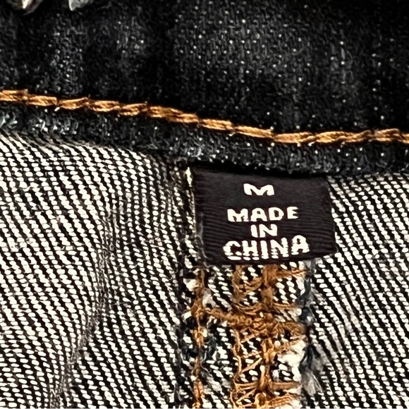 Wax Jean Shorts Size-M 26 Waist Dark Wash - Picture 3 of 5